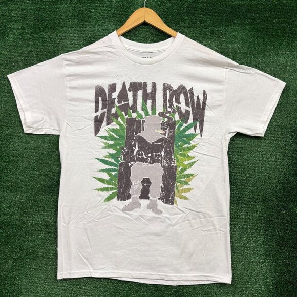 Death Row Records Electric Chair Gardening T-Shirt Size Large - Picture 1 of 4